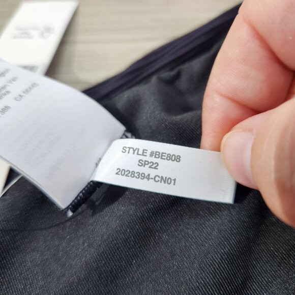 J. Crew Black Ribbed High Rise Swim Bottom Style BE808 New With Tags Women's S - Picture 14 of 16